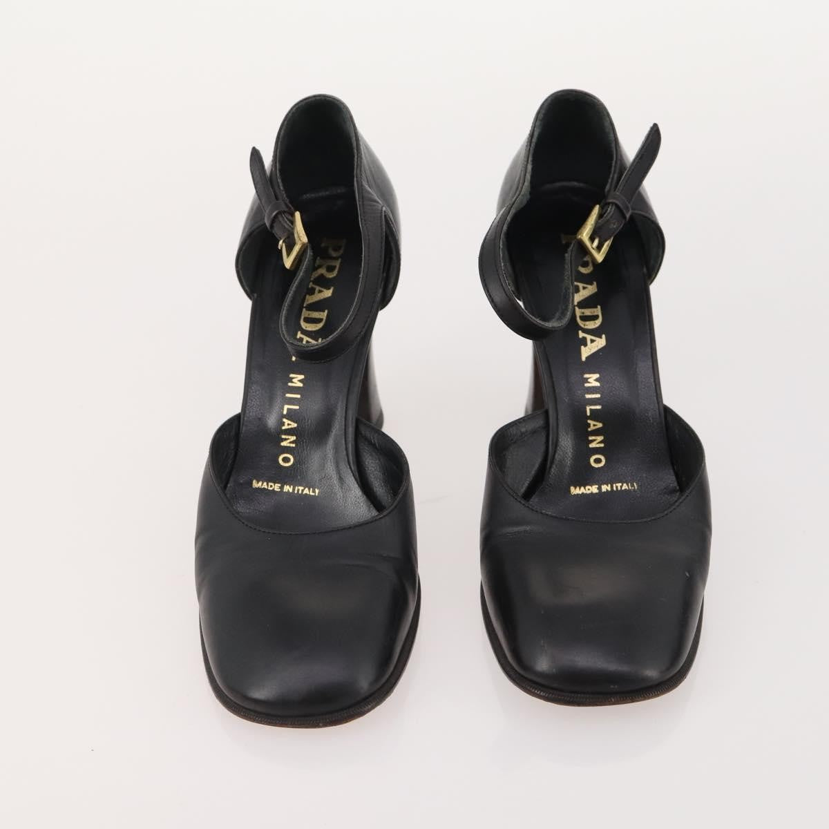 Prada PRADA Shoes Suede Leather 5 Set Brown black Authentic 174775 Bag