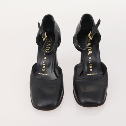 Prada PRADA Shoes Suede Leather 5 Set Brown black Authentic 174775 Bag