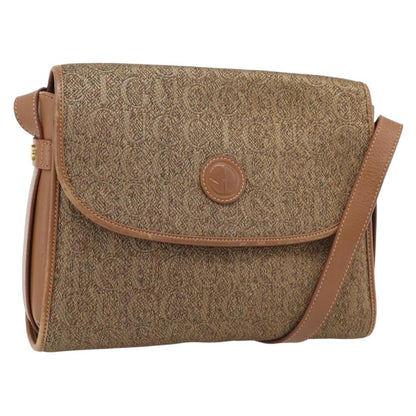 Gucci GUCCI Shoulder Bag Canvas Beige Gold 001 46 0712 Authentic 180722