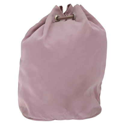 Prada PRADA Pouch Nylon Pink Silver Authentic 129576 Bag