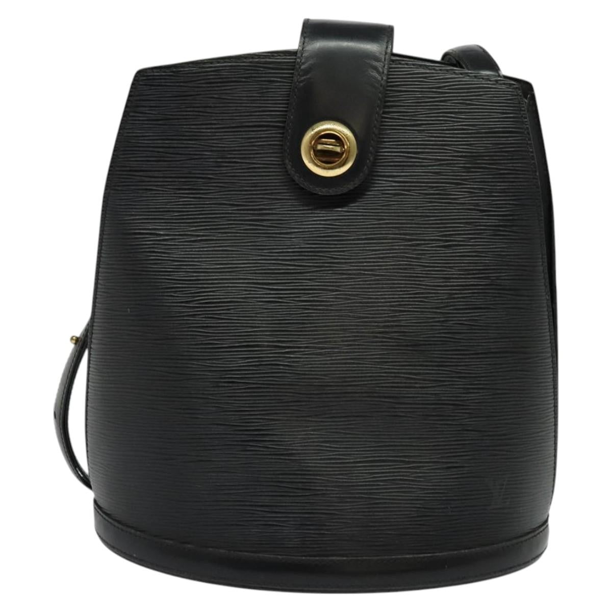 Louis Vuitton LOUIS VUITTON Epi Cluny Shoulder Bag Black M52252 LV Authentic bs24496
