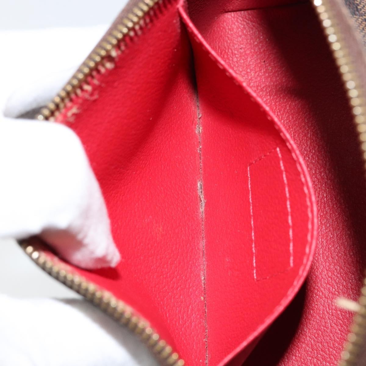 Louis Vuitton LOUIS VUITTON Damier Ebene Pochette Cosmetic PM Pouch N47516 LV Authentic 153562 Bag