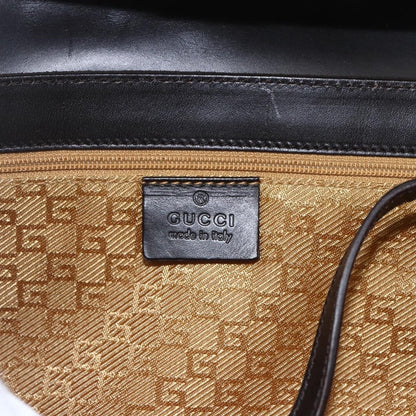 Gucci GUCCI Hand Bag Suede Brown Silver 000 0844 Authentic 166700