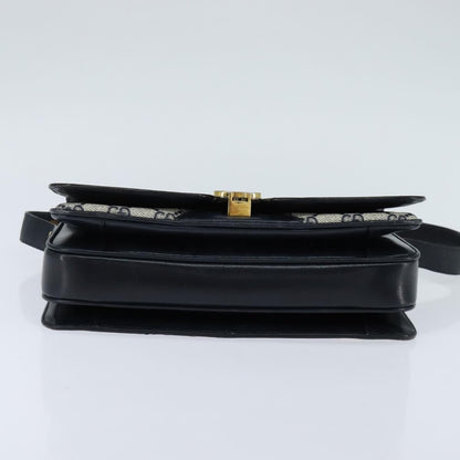 Gucci GUCCI GG Supreme Shoulder Bag PVC Navy Gold Authentic 147854