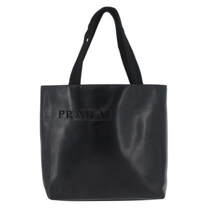 Prada PRADA Hand Bag Leather Black Silver Authentic 169378
