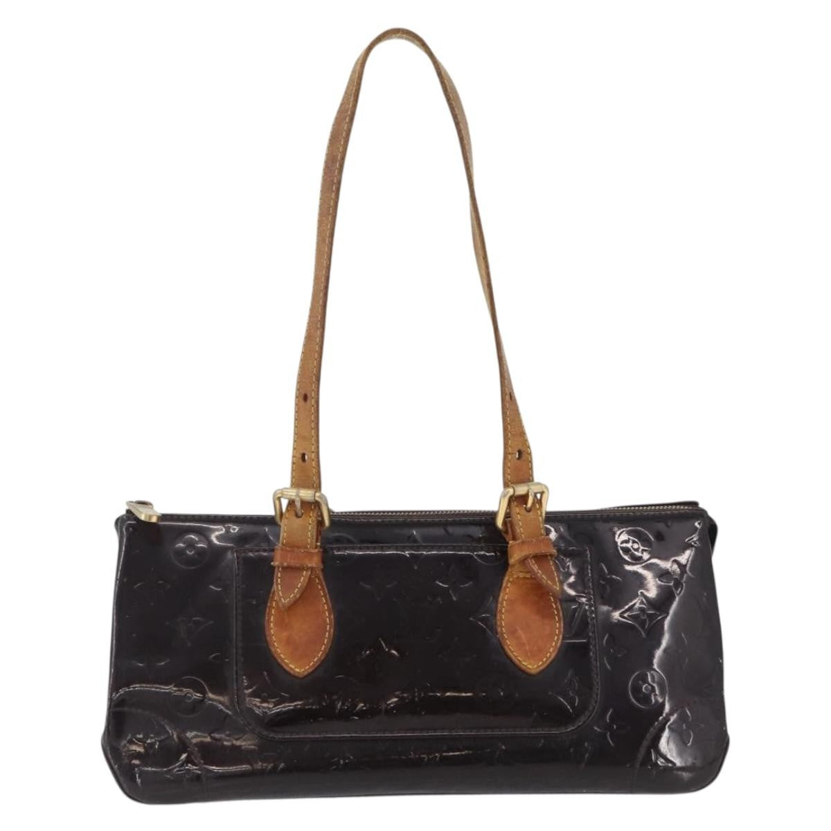 Louis Vuitton LOUIS VUITTON Monogram Vernis Rosewood Avenue Bag Amarante M93510 Authentic AMZ365