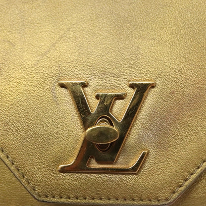 Louis Vuitton LOUIS VUITTON Love Note Shoulder Bag Leather Gold M53069 LV Authentic BA4535
