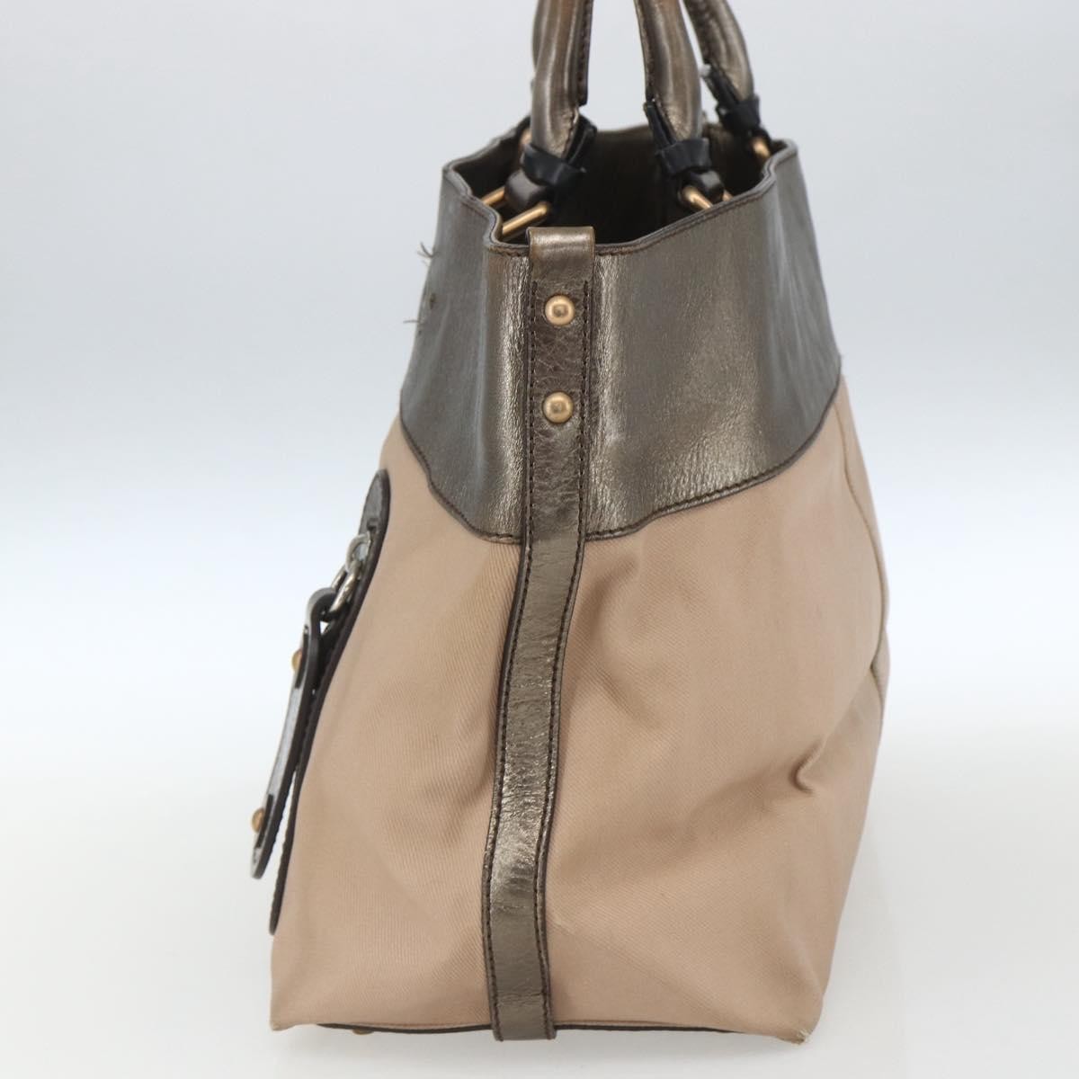 Chloé Chloé Chloe Tote Bag PVC Leather Gold Authentic 162332