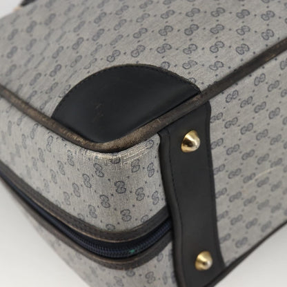 Gucci GUCCI Micro GG Supreme Hand Bag PVC Navy Gold 002 39 4330 Authentic fm5279