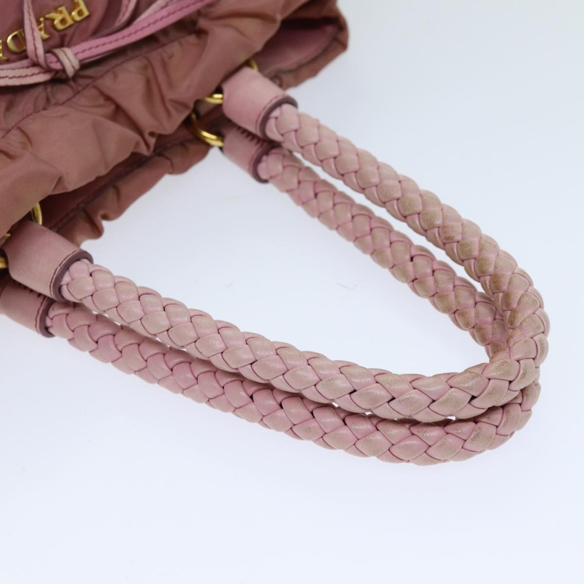 Prada PRADA Hand Bag Nylon 2way Pink Authentic 75584