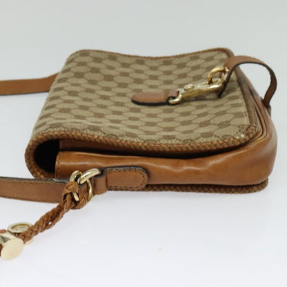 Gucci GUCCI GG Canvas Shoulder Bag Beige Gold 257024 Authentic BA2928