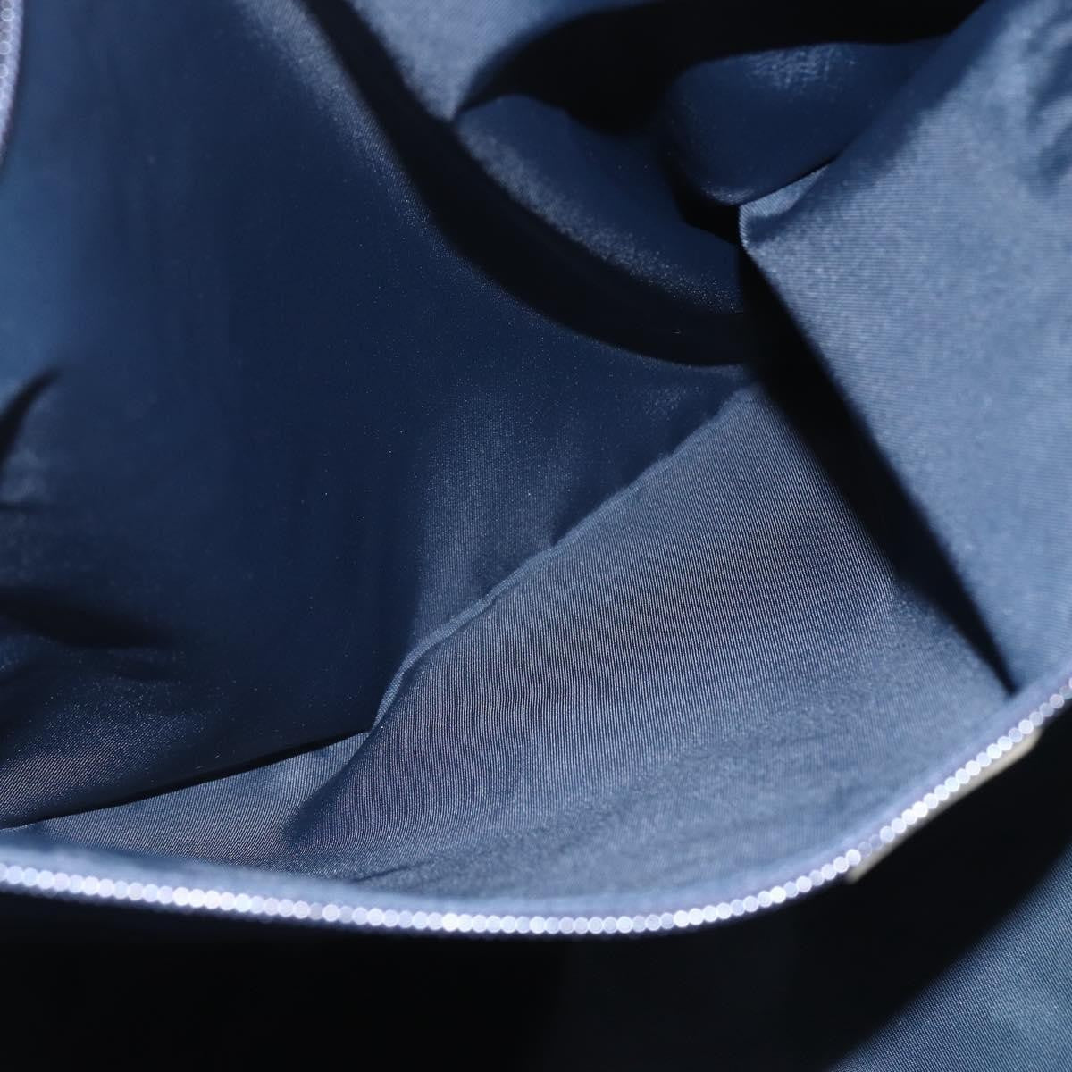 Gucci GUCCI Tote Bag Nylon Navy Silver 169943 Authentic fm4956