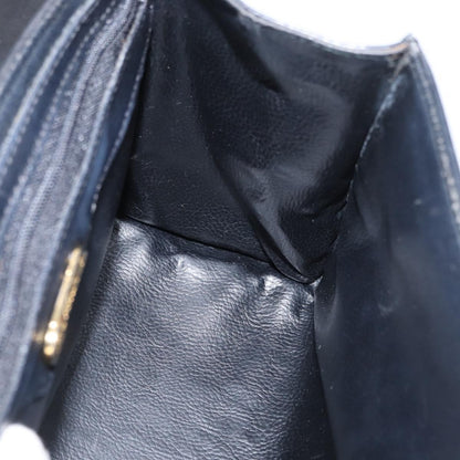 Fendi FENDI Hand Bag Leather Black Gold Authentic 169891