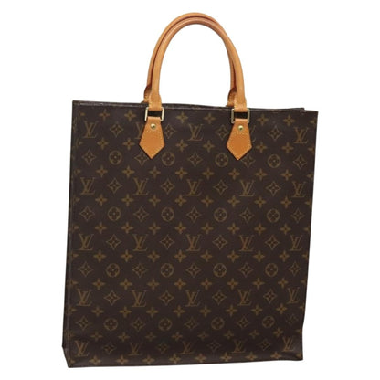 Louis Vuitton LOUIS VUITTON Monogram Sac Plat Hand Bag M51140 LV Authentic 132837