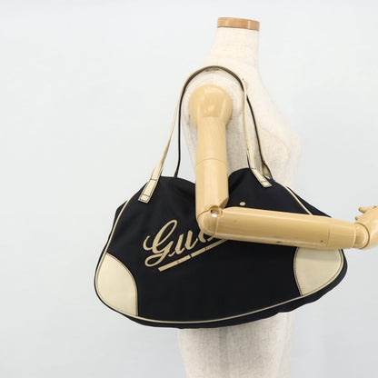 Gucci GUCCI Tote Bag Canvas Gold Navy 169949 Authentic bs34912