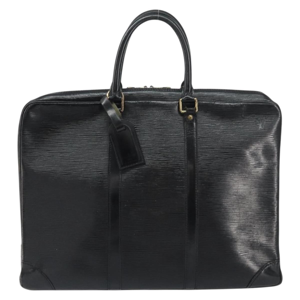 Louis Vuitton LOUIS VUITTON Epi Porte Documents Voyage Bag Black M40321 LV Authentic bs31789