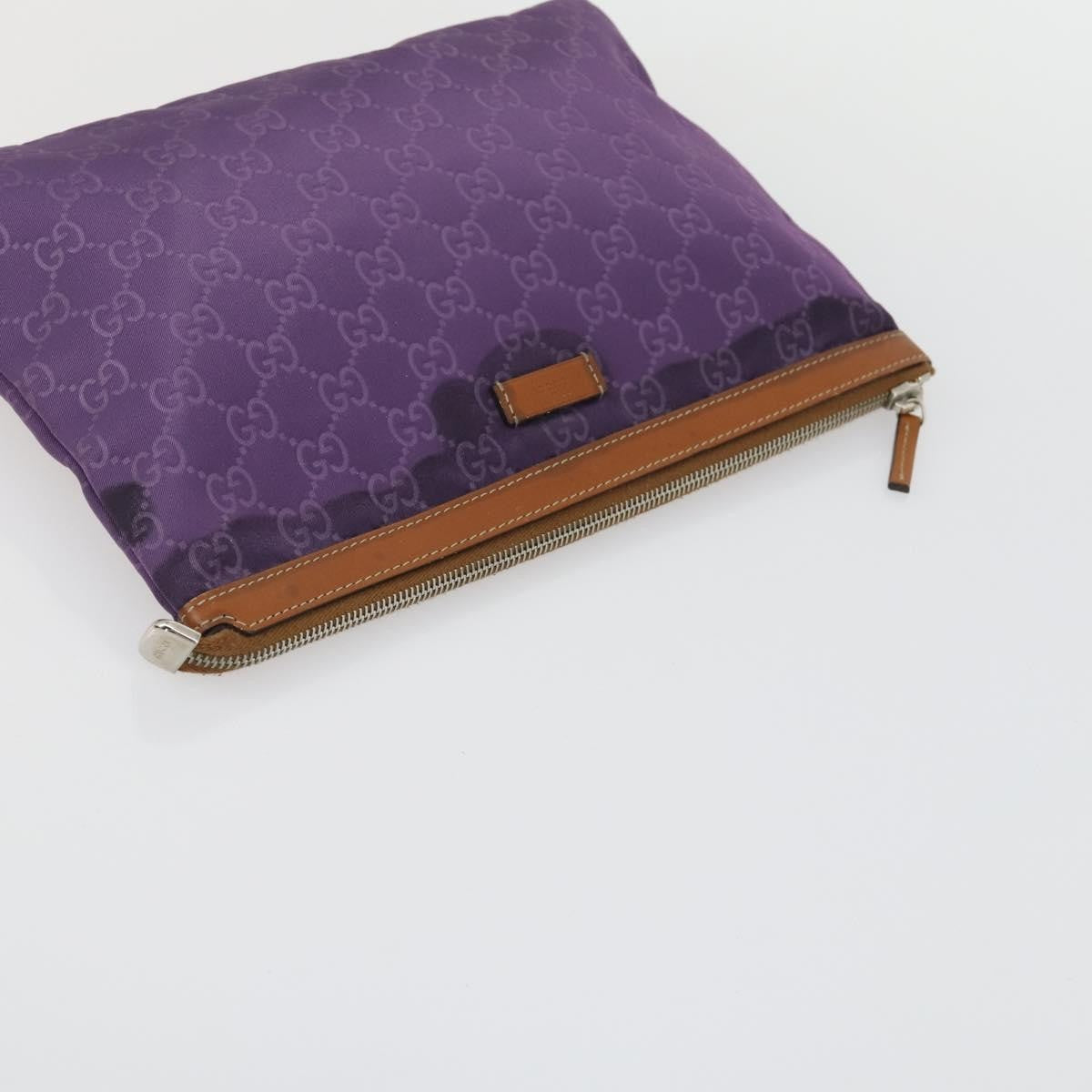 Gucci GUCCI GG Supreme Web Sherry Line Bag PVC Nylon 4 Set Beige Navy Authentic mr1719