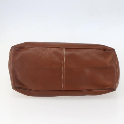 Celine CELINE Boogie bag Hand Bag Leather Brown Silver Authentic ka853