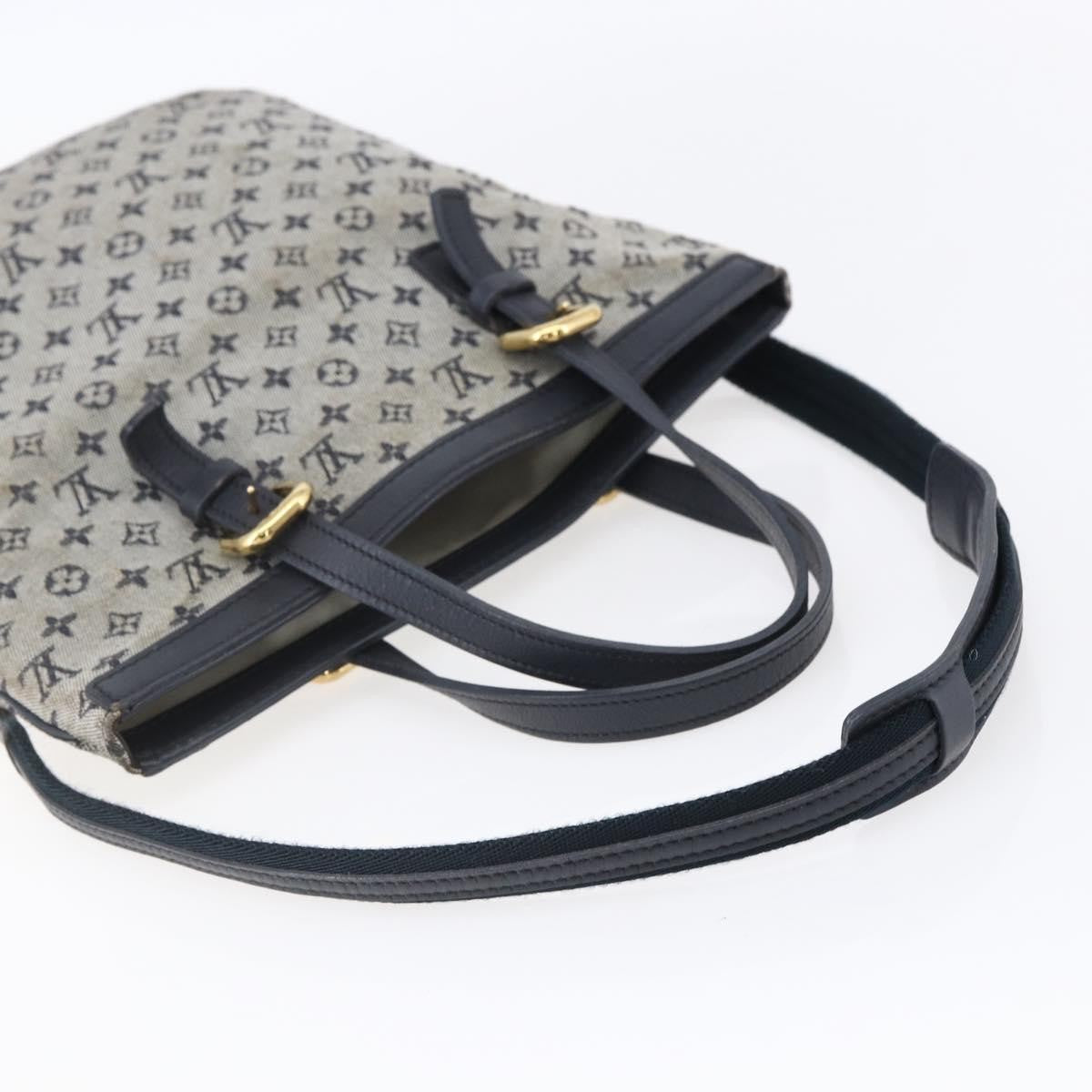 Louis Vuitton LOUIS VUITTON Monogram Mini Fran?oise Tote Bag 2way Blue M92208 LV Authentic 151081