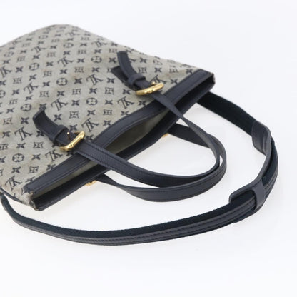 Louis Vuitton LOUIS VUITTON Monogram Mini Fran?oise Tote Bag 2way Blue M92208 LV Authentic 151081