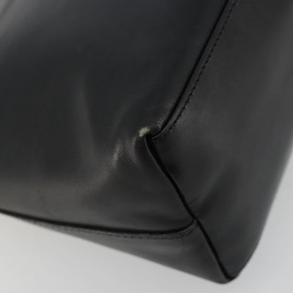 Gucci GUCCI Bamboo Shoulder Bag Leather Black Gold 001 3008 Authentic 182382
