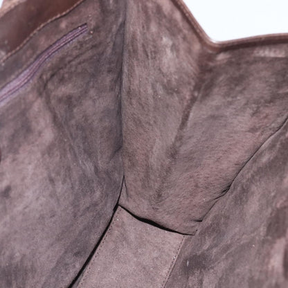 Gucci GUCCI Hand Bag Leather Brown Gold 002 0347 Authentic 151640