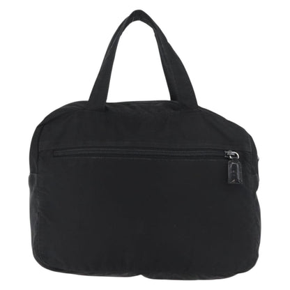 Prada PRADA Hand Bag Nylon Black Silver Authentic bs35154