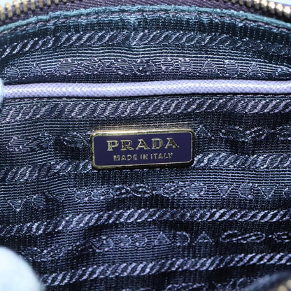 Prada PRADA Shoulder Bag Nylon Purple Gold Authentic 130933