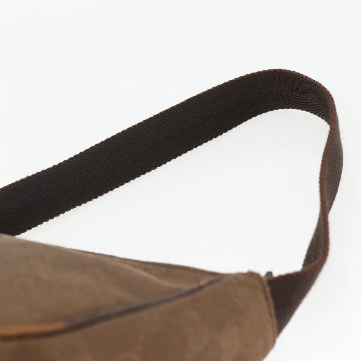 Gucci GUCCI GG Canvas Shoulder Bag Brown Gold 106644 Authentic 164050