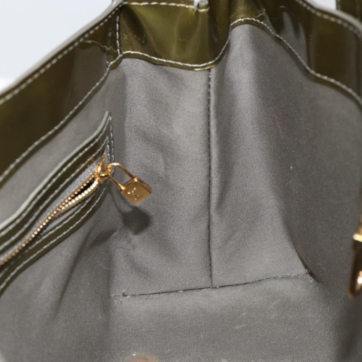 Louis Vuitton LOUIS VUITTON Monogram Vernis Wilshire PM Bag Gris Art Deco M91627 Authentic 146474