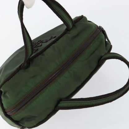 Prada PRADA Hand Bag Nylon Green Authentic 153060