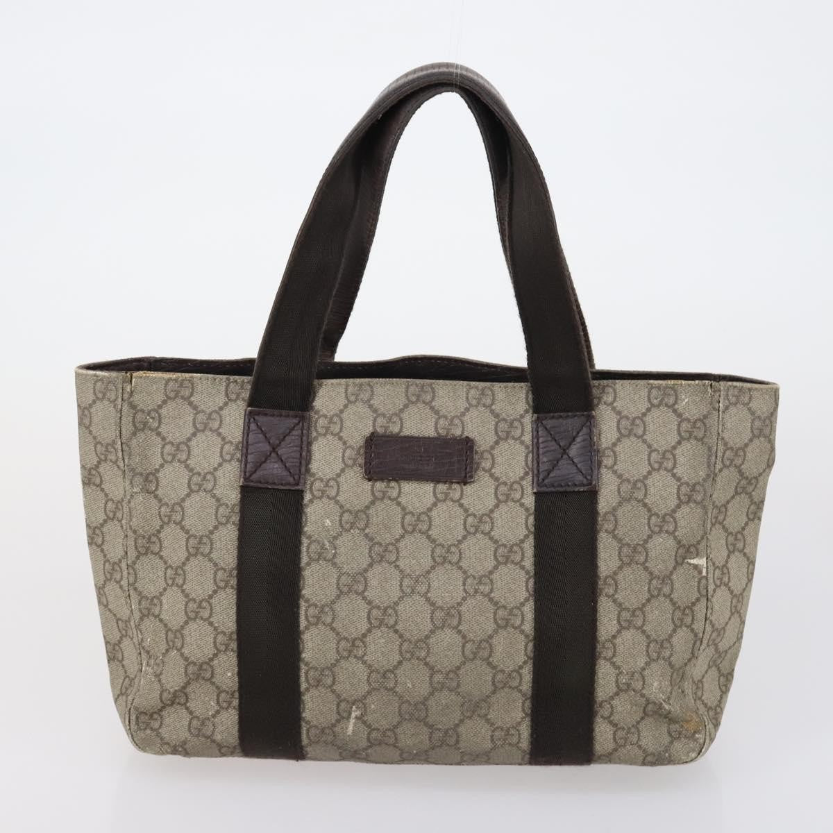 Gucci GUCCI Hand Bag Canvas nylon 4 Set Beige Black Green Authentic bs30536