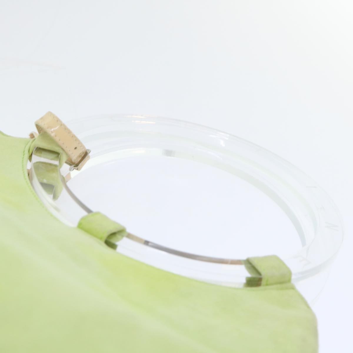 Celine CELINE Hand Bag Suede Green Authentic 53736V