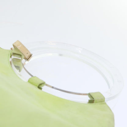 Celine CELINE Hand Bag Suede Green Authentic 53736V