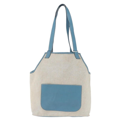 Hermès Hermès HERMES Tote Bag Canvas Gray Silver Authentic ep12780
