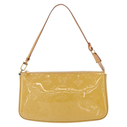 Louis Vuitton LOUIS VUITTON Vernis Pochette Accessoires Accessory Pouch Citrin LV Authentic 161520 Bag