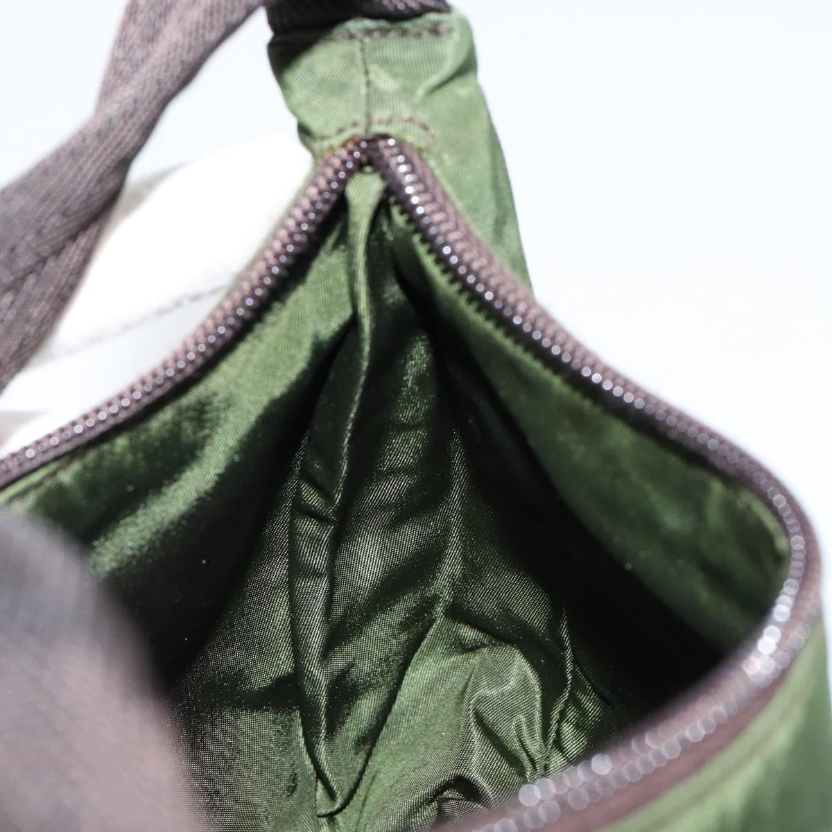 Prada PRADA Hand Bag Nylon Green Authentic 152801