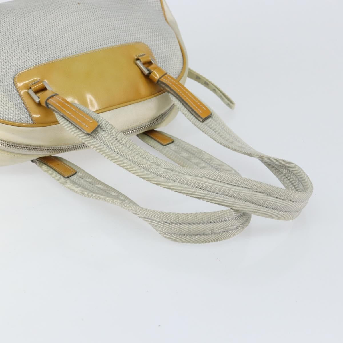 Prada PRADA Tote Bag Nylon Silver Authentic bs30636