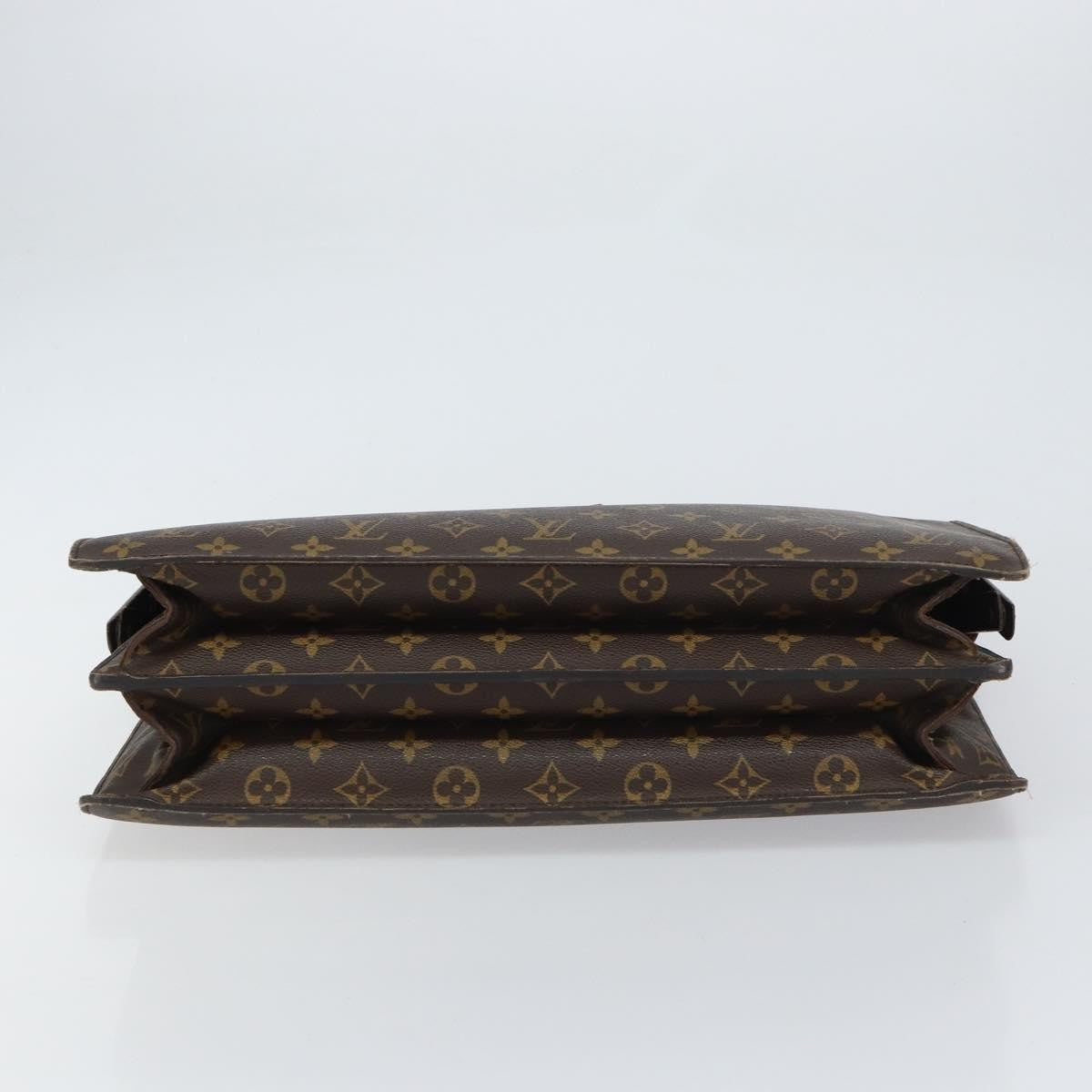 Louis Vuitton LOUIS VUITTON Monogram Serviette Fermoir Business Bag M53305 LV Authentic bs32001