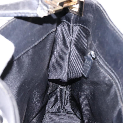 Gucci GUCCI GG Canvas Shoulder Bag Black Gold 33900 Authentic 139189A