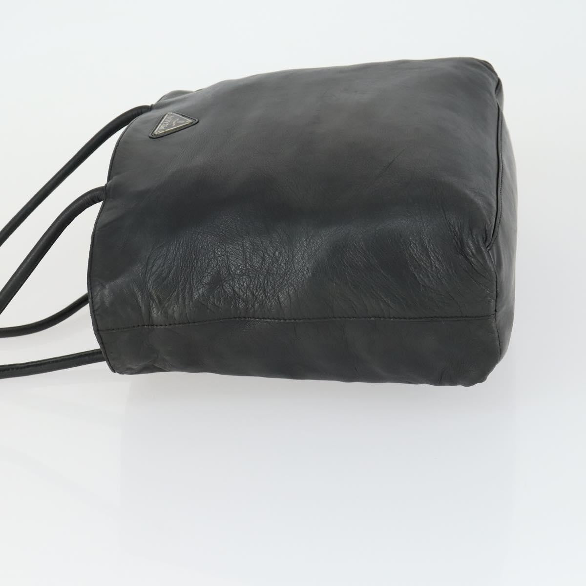 Prada PRADA Tote Bag Leather Black Authentic 165044