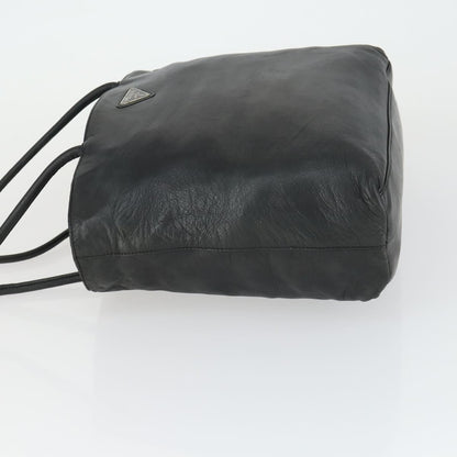 Prada PRADA Tote Bag Leather Black Authentic 165044
