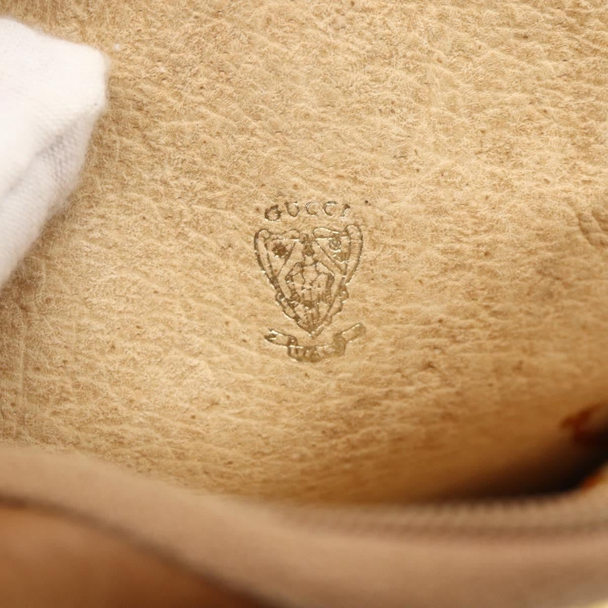 Gucci GUCCI Micro GG Canvas Shoulder Bag Beige Gold Authentic ka3074