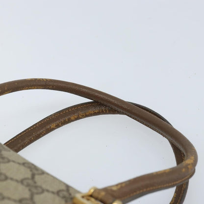 Gucci GUCCI GG Supreme Hand Bag PVC Beige Gold Authentic 173885