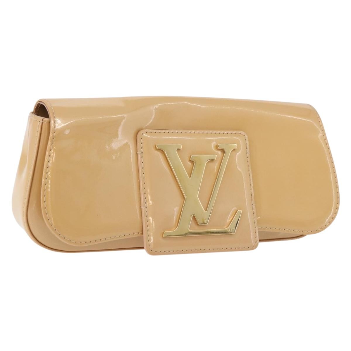 Louis Vuitton LOUIS VUITTON Vernis Pochette Sobie Bag Rose Flow Lantern M93489 LV Authentic 175411A