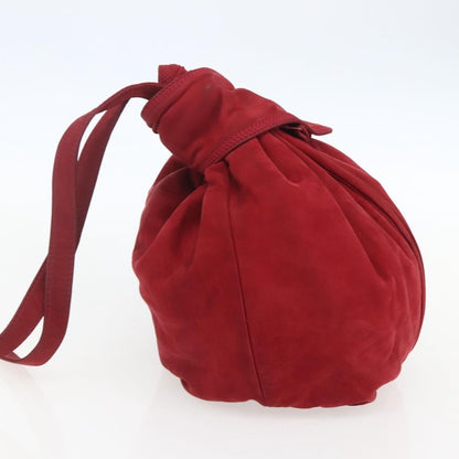 Loewe LOEWE Shoulder Bag Suede Red Authentic 155213
