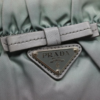 Prada PRADA Hand Bag Nylon 2way Gray Authentic 110159