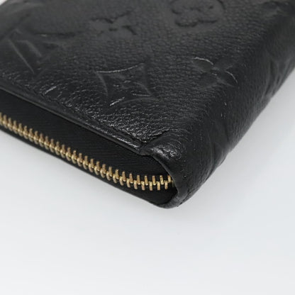 Louis Vuitton LOUIS VUITTON Monogram Empreinte Zippy Wallet Wallet Black M61864 LV Authentic hk2892 Bag