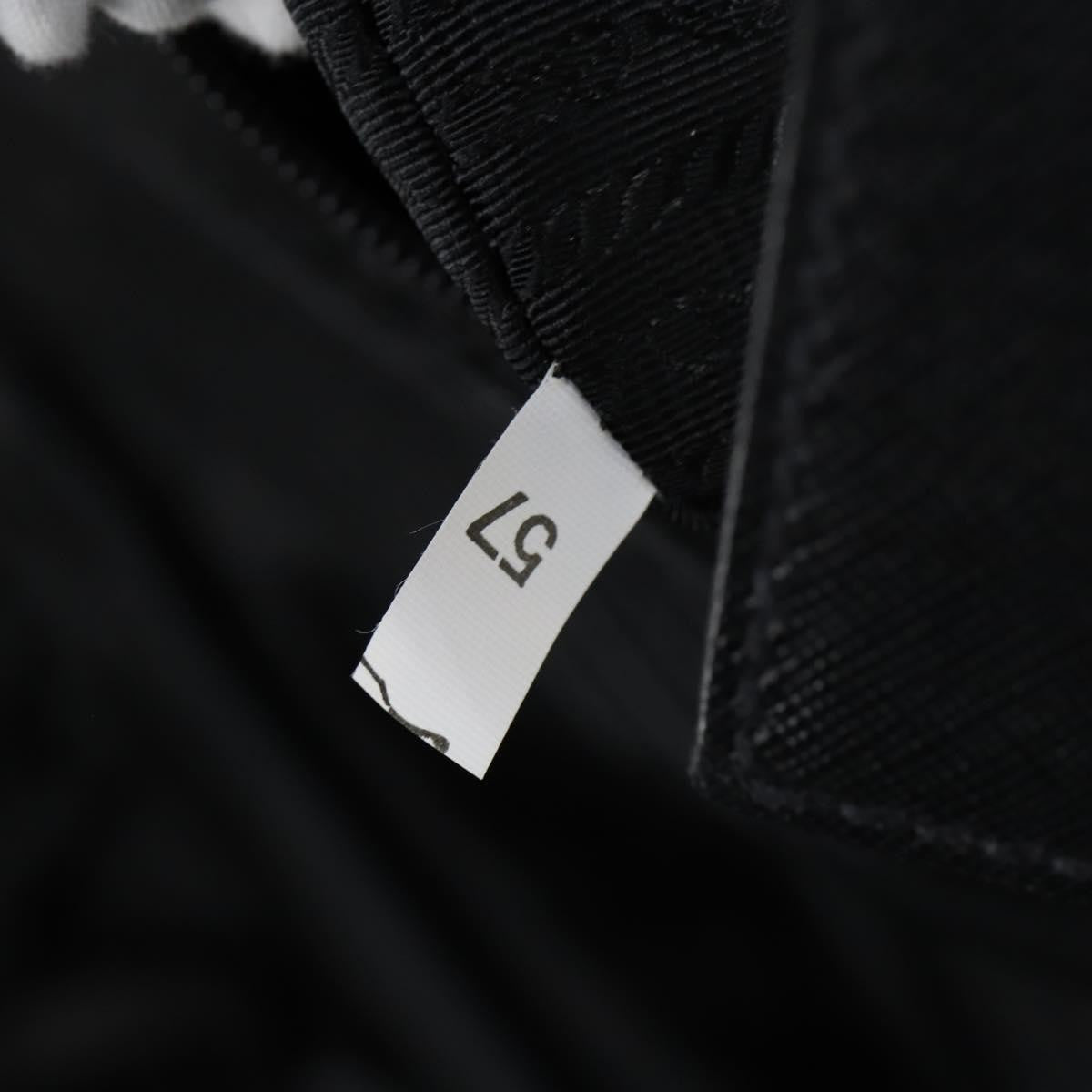Prada PRADA Trunk Nylon Black Silver Authentic am9650 Bag