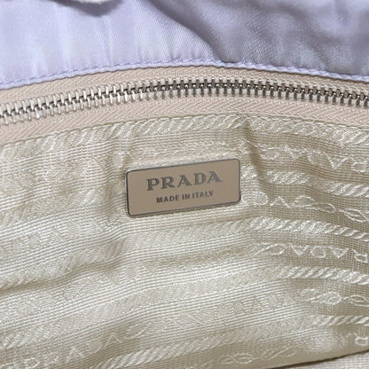 Prada PRADA Backpack Nylon Leather Purple Silver Authentic am10579 Bag